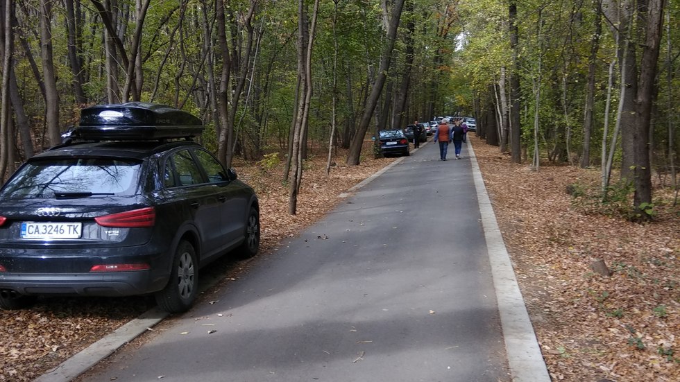 Паркиране в Борисовата градина