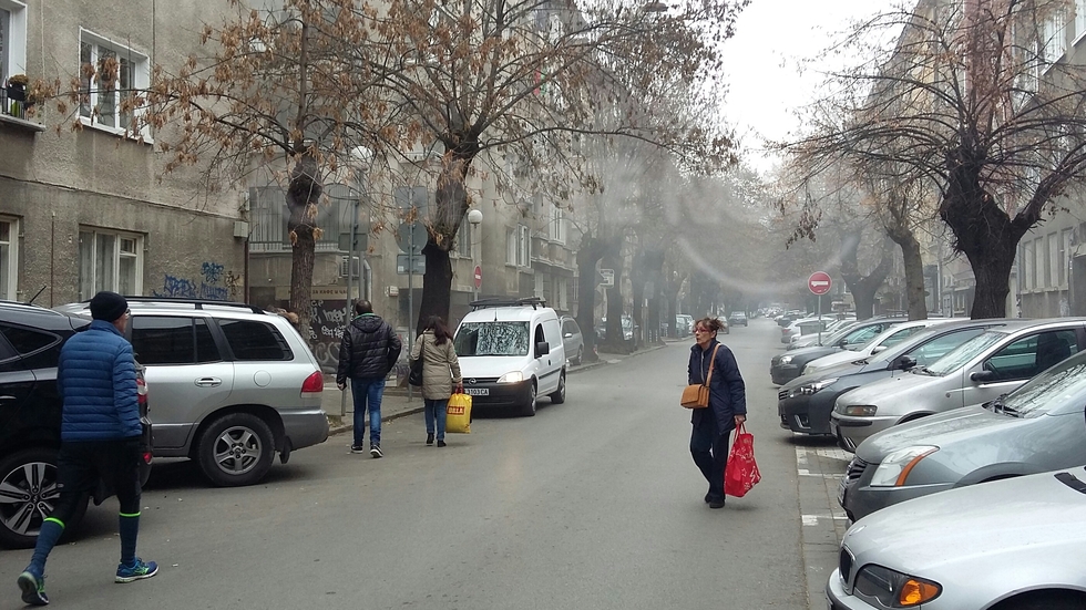 Замърсяване на въздуха в центъра на София при ремонт