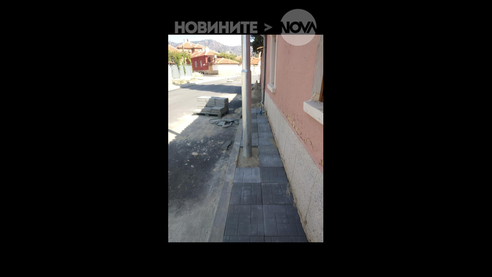 Новоизграждаща се улица в Сливен
