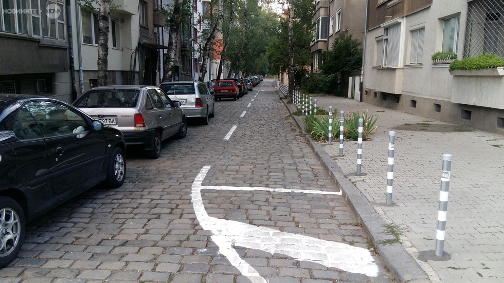 Новата пътна маркировка в кв. "Яворов"