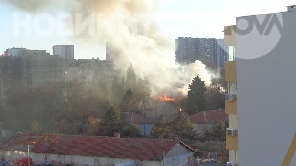 Пожар в Бургас