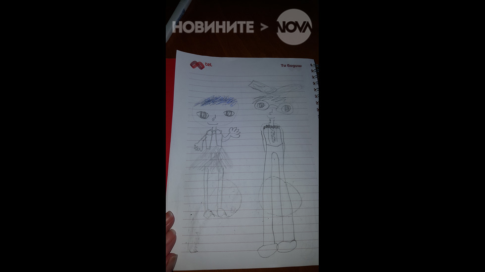 Рачков и Зуека, нарисувани от 6-годишно дете