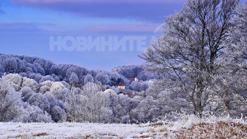 Ледена красота в Осоговската планина