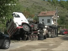 Цистерна с пропан-бутан се преобърна в село до Благоевград