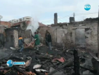 Мъж загина, четири постройки изгоряха при пожар в Бургас