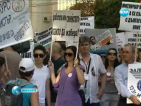 Митничарите протестират в София срещу реформата на Дянков