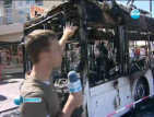 Градски автобус се запали в столицата