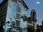 Пускат филм за създаването на огромен графит, изобразяващ изчезващи орли