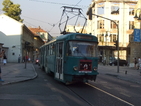 "Бирен" трамвай разлива пяна по улиците на Бърно