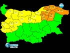 Оранжев и жълт код е обявен за 16 области на страната