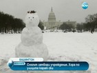 Снегът в САЩ затвори учреждения, хората карат ски по улиците