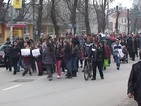 Жителите на Харманли излязоха на протест срещу бежанците в града