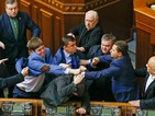 Депутати се биха в украинския парламент
