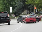 Верижна катастрофа с учебна кола в Благоевград