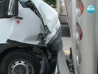 Шофьор на автобус в болницата след верижната катастрофа в Пловдив