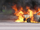 Автомобил пламна на магистрала "Тракия"