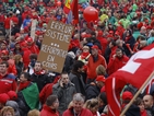 Десетки хиляди белгийци се събраха на антиправителствен протест