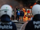 100 полицаи са ранени при протеста в Брюксел