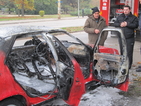 Кола се самозапали в движение в Русе