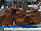 Уникален дървен мотор кръстосва улиците на Трявна