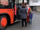 Дядо Коледа подкара автобус във Велико Търново