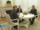 Меркел и Оланд си тръгнаха от Москва без изявления