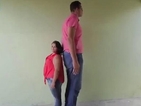 Най-високият бразилец се ожени за 150-сантиметровата си приятелка