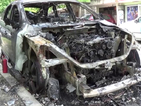 Автомобил изгоря в Благоевград