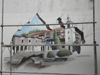 Художници рисуват 3D картини в Благоевград