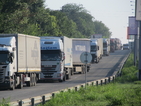 10 километра опашка от камиони на "Дунав мост"