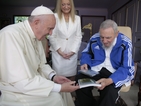 Папа Франциск в историческа среща с Фидел Кастро