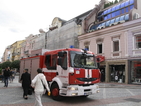 Пожар на главната улица в Пловдив