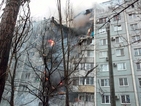 Взрив на газова бутилка разруши част от жилищен блок във Волгоград