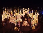 Коледната украса в Москва от дрон (ВИДЕО)