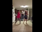 Кръшен баща танцува с дъщерите си (ВИДЕО)