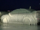 Автомобил - ледена скулптура