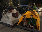 Протестиращи разпънаха палатки на „Орлов мост”