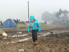 Проливен дъжд наводни бежанския лагер в Идомени (ВИДЕО+СНИМКИ)