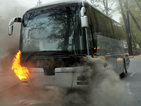 Автобус се запали след тунела Витиня