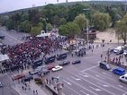 Фенове на ЦСКА блокираха за близо час Орлов мост (ВИДЕО)
