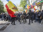 Сблъсъци между демонстранти и полиция в Молдова
