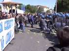 Трима ранени по време на антиправителствени протести в Италия (ВИДЕО)