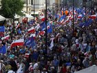 240 000 поляци на бунт срещу политиката на кабинета (ВИДЕО+СНИМКИ)