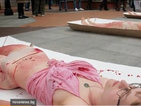 Шокиращ протест на вегани в София