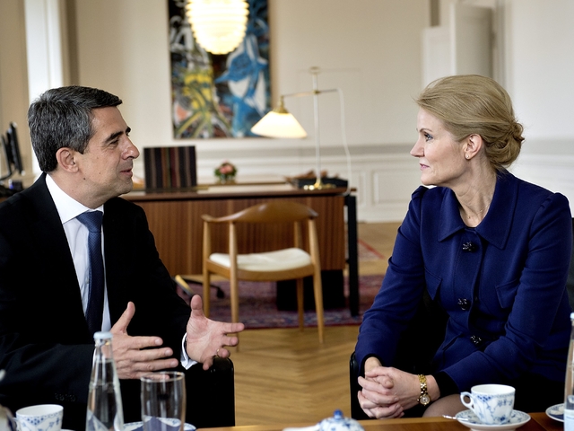 В края на април президентът бе на посещение в Дания, Снимка: ЕПА