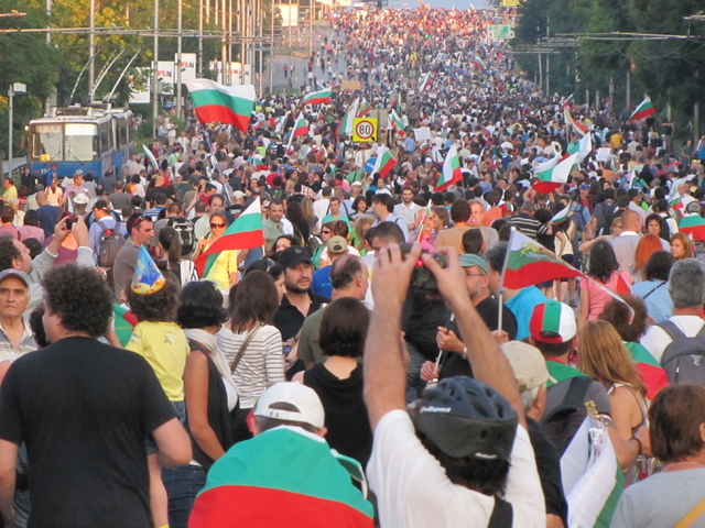 Протестът в София