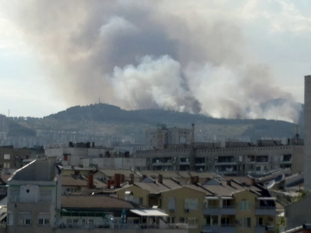 Голям пожар над Стара Загора