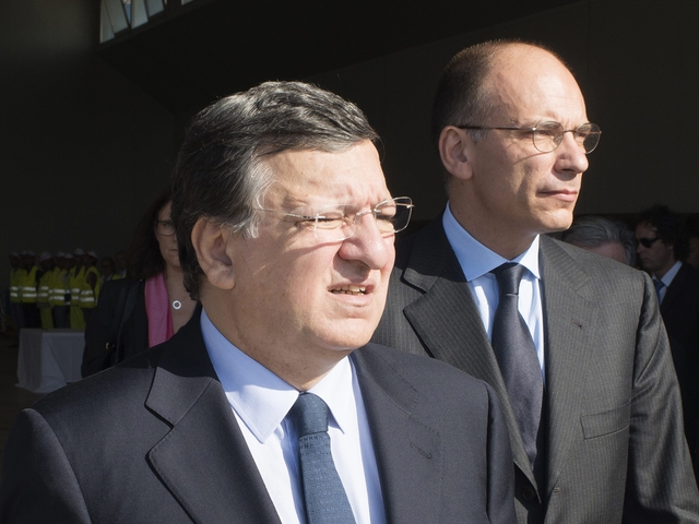 Жозе Мануел Барозу и Енрико Лета, снимка: ЕПА