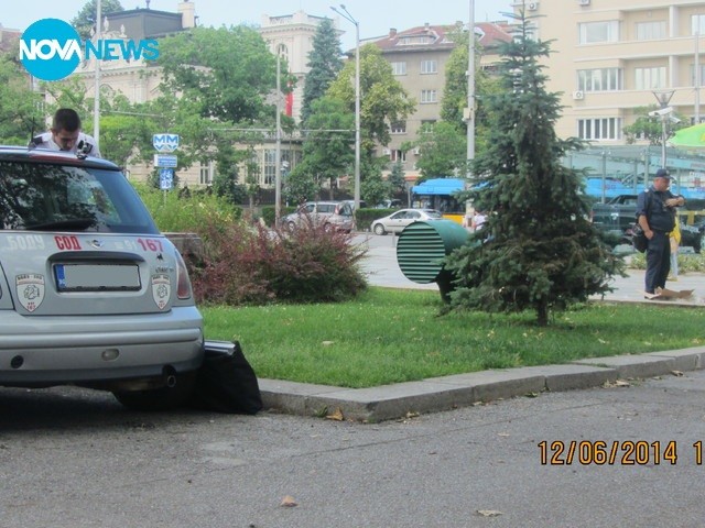 Полицай в пешеходна зона