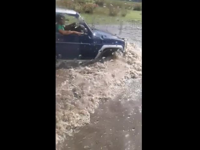 Кръговото под "Цариградско шосе" след бурята